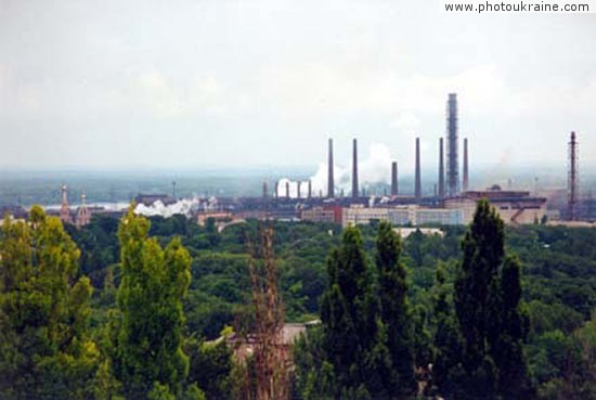 Town Dniprodzerzhynsk. Metallurgy plant Dnipropetrovsk Region Ukraine photos