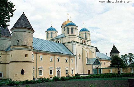 Village Mezhyrich. Trinity Monastery-fortress Rivne Region Ukraine photos