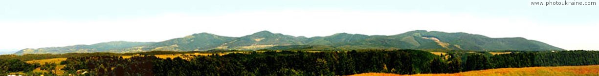 Village Shyroke. Volcanic Carpathians Zakarpattia Region panorama   photo ukraine