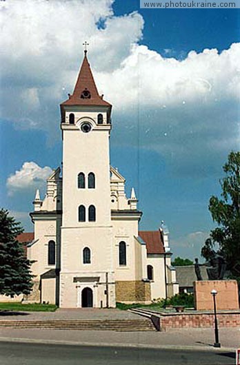  die Stadt Rogatin. Nikolaewer (Joseph) die polnische Kirche
Gebiet Iwano-Frankowsk 