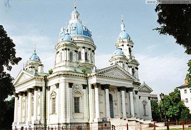 Town Sumy. Trinity Cathedral Sumy Region Ukraine photos
