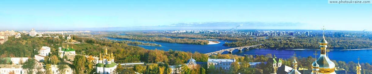  die Landschaft aus Kievo-Pecherskoj die Lorbeeren
die Stadt Kiew 
