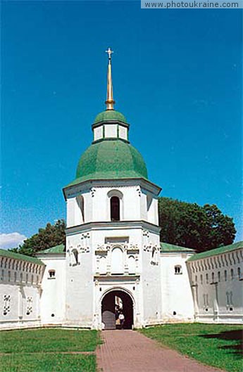 Town Novhorod-Siverskyi. Gate of Transfiguration Monastery Chernihiv Region Ukraine photos