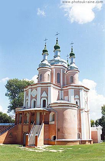 Village Hustynia. Hustynia Monastery, Resurrection Churh Chernihiv Region Ukraine photos
