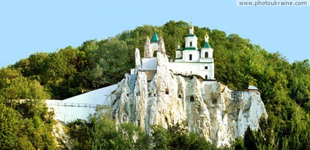 die Stadt Slavjanogorsk. Das Kloster
Gebiet Donezk 