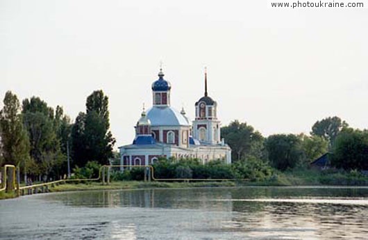  die Stadt Slavjansk. Es ist die Kirche heilig - Voskresenskaja
Gebiet Donezk 