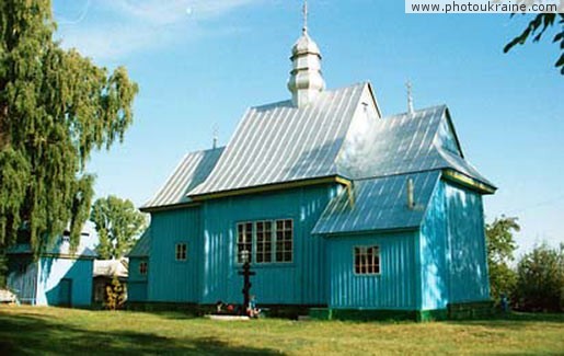  das Dorf Zgorany. Dmitrievskaja die Kirche
Gebiet Wolynsk 