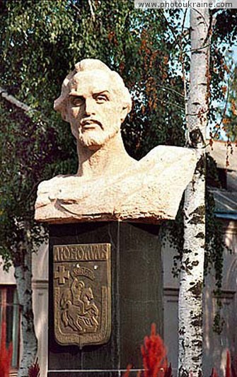  die Stadt Ljuboml'. Das Denkmal Wladimir Vasil'kovichu
Gebiet Wolynsk 