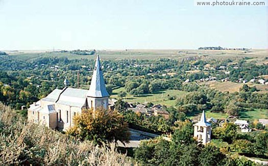 Village Zinkiv. Trinity Catholic Church Khmelnytskyi Region Ukraine photos