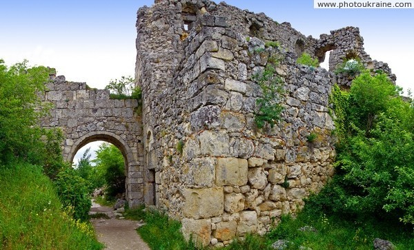 Ruins of Mangup tower Autonomous Republic of Crimea Ukraine photos