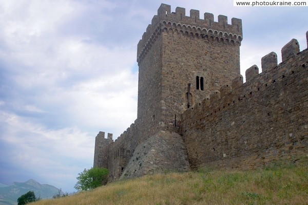 Sudak. Tower of Genoese fortress Autonomous Republic of Crimea Ukraine photos