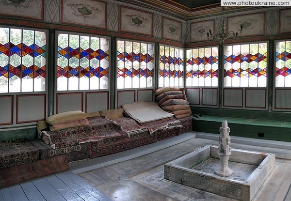 Bakhchysarai. Interior of summer arbor Khan Palace Autonomous Republic of Crimea Ukraine photos