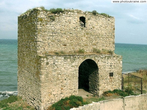Feodosia. Docks tower of Genoese fortress Autonomous Republic of Crimea Ukraine photos
