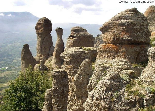Stone cliffs of Demerdzhi Autonomous Republic of Crimea Ukraine photos