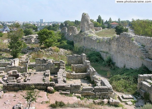 Chersones. Urban ruins Sevastopol City Ukraine photos