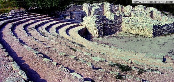 Chersones. The ruins of ancient theater Sevastopol City Ukraine photos