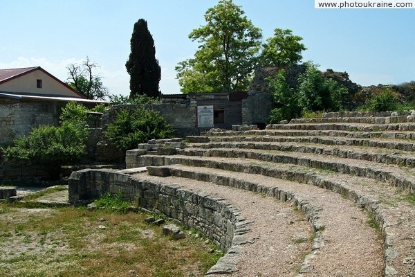 Chersones. The ruins of ancient theater Sevastopol City Ukraine photos