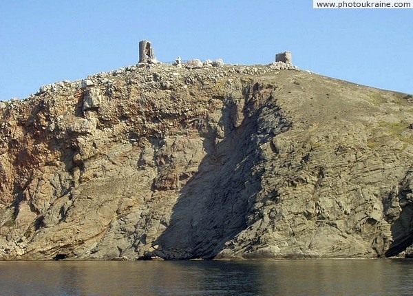 Balaklava. Mount Kastron with remnants of fortress Chembalo Sevastopol City Ukraine photos