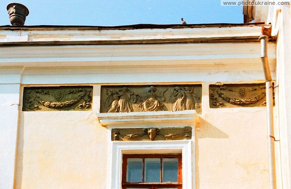 Kotyuzhany. Elements of decor palace facade Vinnytsia Region Ukraine photos