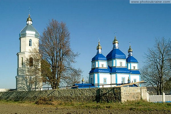 Pechera. Church of Nativity of Virgin and bell tower Vinnytsia Region Ukraine photos