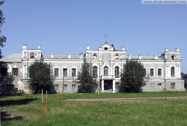 Stara Pryluka. Park facade of Mering palace Vinnytsia Region Ukraine photos