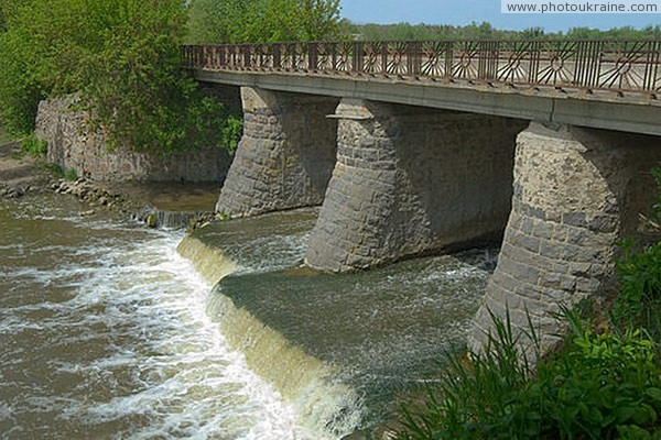 Dashiv. Stone bridge across river Sob Vinnytsia Region Ukraine photos