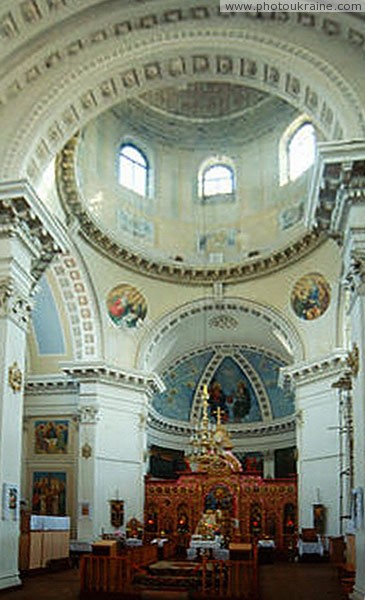 Tulchyn. Detail of interior of cathedral of Christmas Vinnytsia Region Ukraine photos