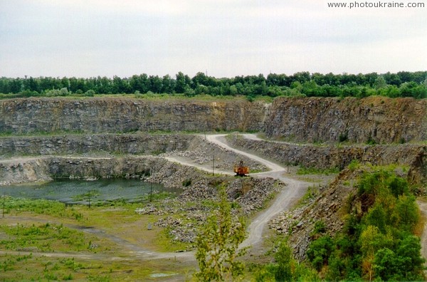 Stryzhavka. Road to granite quarry Vinnytsia Region Ukraine photos