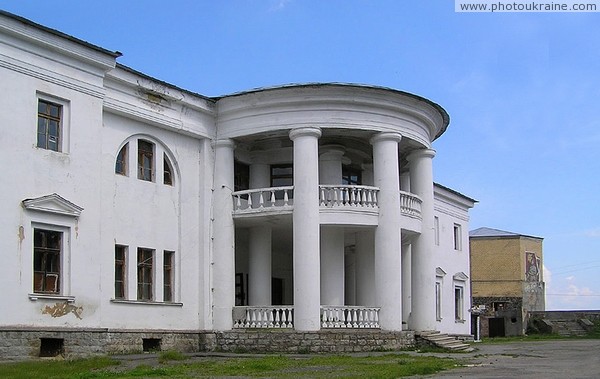 Khmilnyk. Front facade of palace is like mansion Vinnytsia Region Ukraine photos
