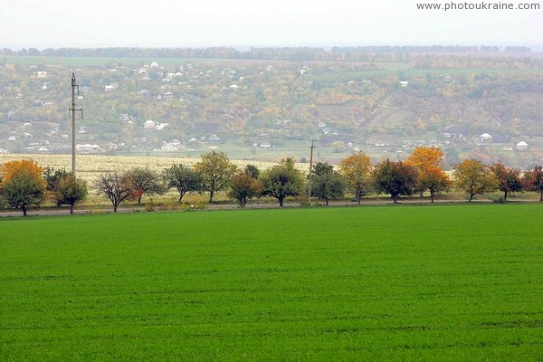 Oksanivka. Village Galzhbievka on slope of valley Murafa Vinnytsia Region Ukraine photos