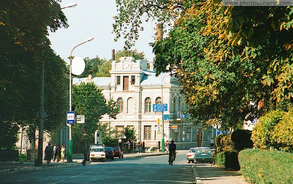 Volodymyr-Volynskyi. One of central streets of town Volyn Region Ukraine photos