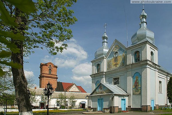 Holoby. George church has long adjoining catholic Volyn Region Ukraine photos