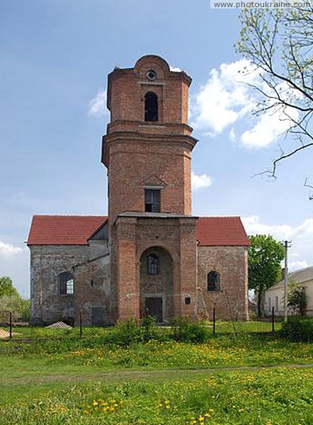 Holoby. Restore of Michael church Volyn Region Ukraine photos