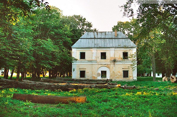 Holoby. More recently, manor wing surrounded by age-old trees Volyn Region Ukraine photos