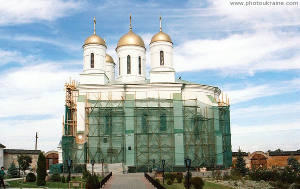 Zymne. Restoring of Assumption cathedral Volyn Region Ukraine photos