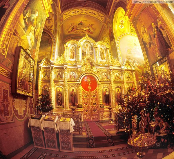 Zymne. Dinky altar of Assumption cathedral Volyn Region Ukraine photos