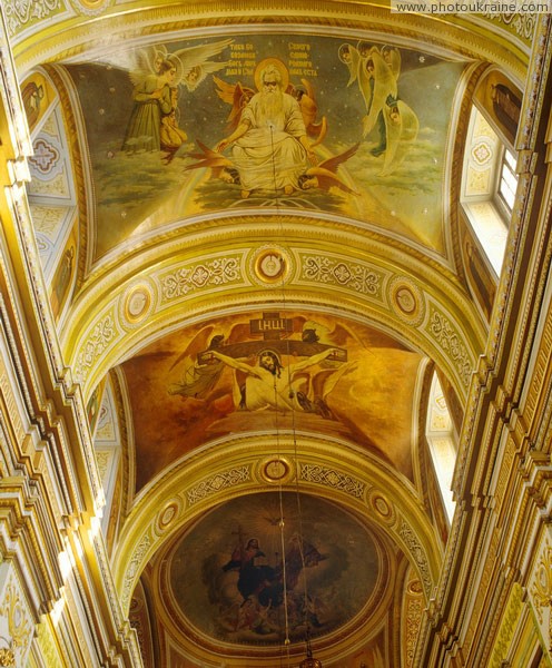 Lutsk. Painting sets of Trinity cathedral Volyn Region Ukraine photos