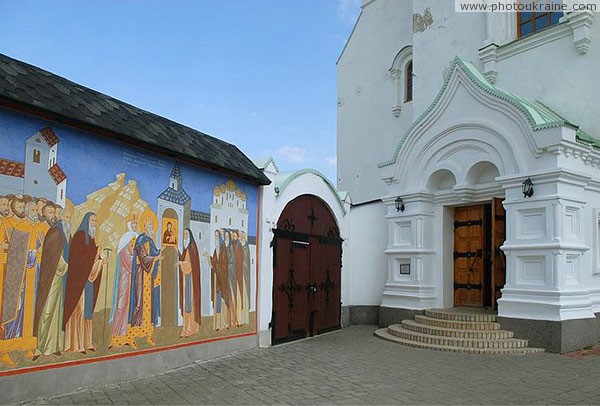 Zymne. Portico of Assumption cathedral Volyn Region Ukraine photos