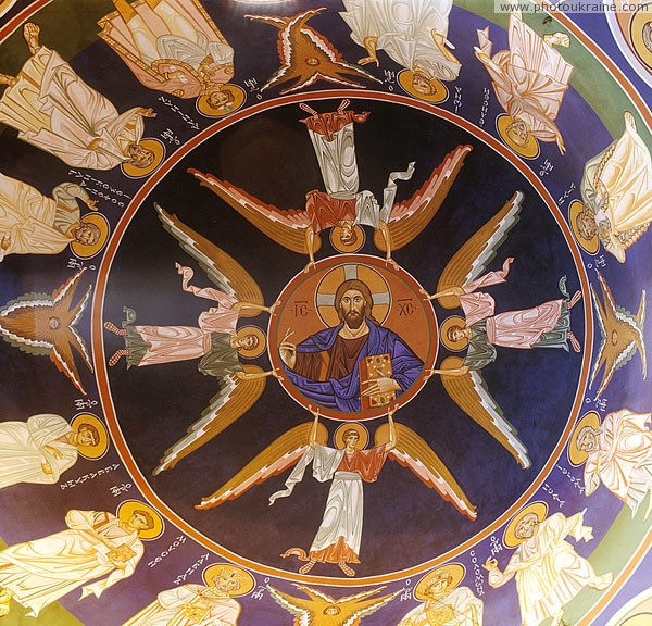 Zymne. Painting sets Trinity church Volyn Region Ukraine photos