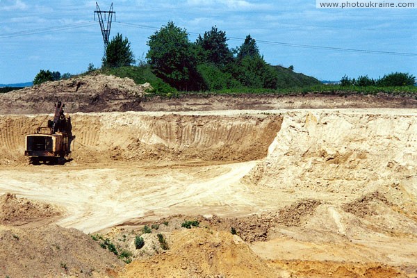 Korshiv. Development of wall quarry Volyn Region Ukraine photos