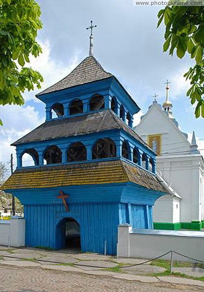 Lukiv. Gate bell tower of St. Paraskeva church Volyn Region Ukraine photos