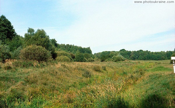Radekhiv. Land-reclamation ditch on outskirts of village Volyn Region Ukraine photos