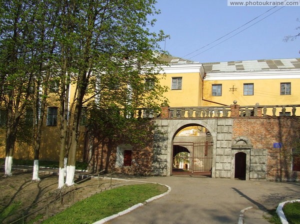 Olyka. Front gate to castle Radzivil Volyn Region Ukraine photos