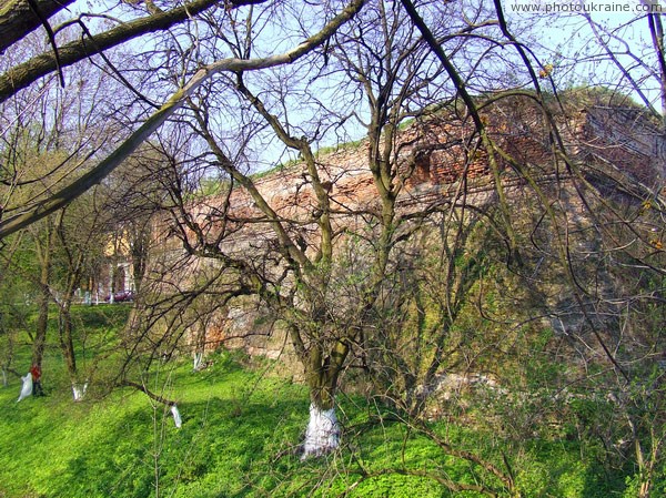 Olyka. North bastion of castle Radzivil Volyn Region Ukraine photos