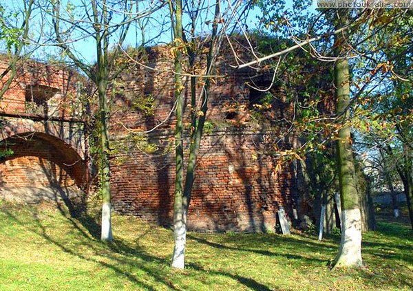 Olyka. Southern bastion of castle Radzivil Volyn Region Ukraine photos