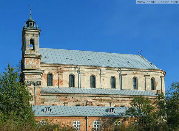Olyka. Side facade of Trinity church Volyn Region Ukraine photos