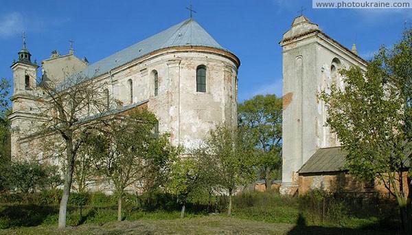 Olyka. Church and bell tower Volyn Region Ukraine photos