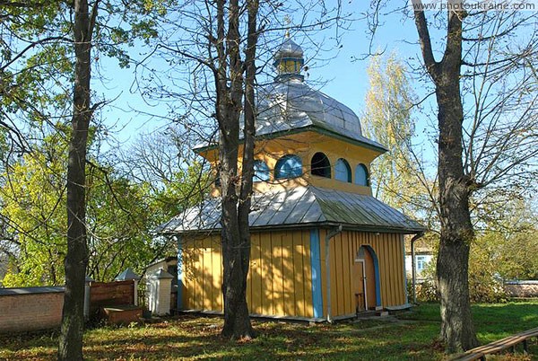 Olyka. Wooden belfry of Sretenskaya church Volyn Region Ukraine photos
