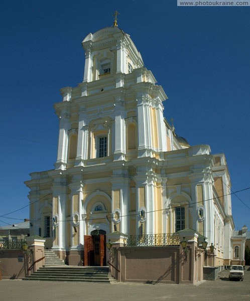 Lutsk. Front facade of Trinity cathedral Volyn Region Ukraine photos