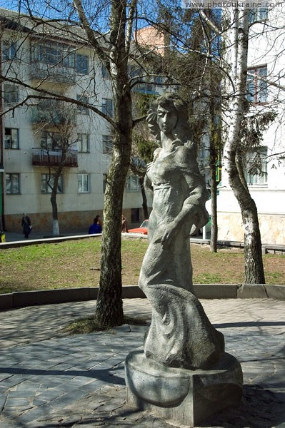 Lutsk. Sculpture in city center Volyn Region Ukraine photos